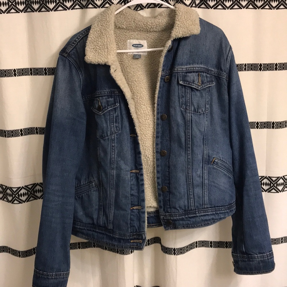 Old Navy Sherpa Lined Jean Jacket